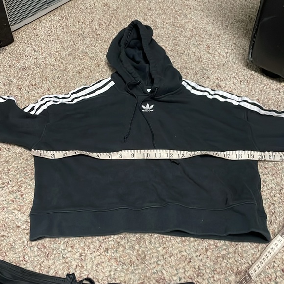 3 pc adidas set- hoodie, leggings and shorts - Picture 6 of 9